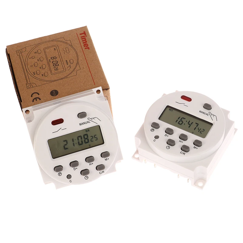 High Quality 12V 24V 110V 220V CN101A Digital LCD Power Timer Programmable Time Switch Relay CN101 (1Pc)