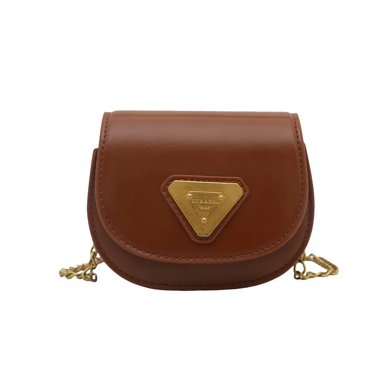 حقيبة كتف للأطفال للجنسين على الطراز الكوري، حقيبة كروس صغيرة عصرية بطبعة الفهد، حقيبة أطفال جديدة بحزام سلسلي.