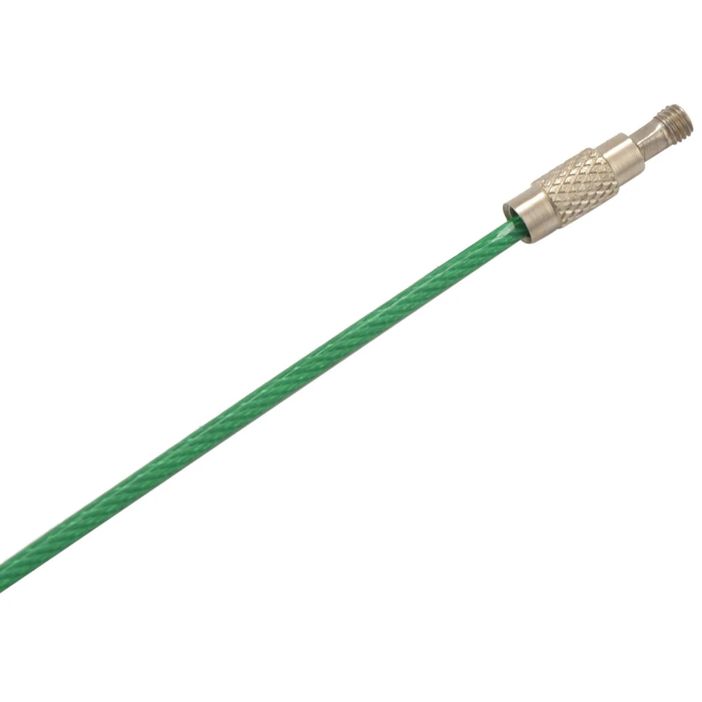 B03C-40Pack Colored Nylon Coated Stainless Steel Wire Keychains 2Mm 6.3 Inches Aircraft Cable Key Ring Loops