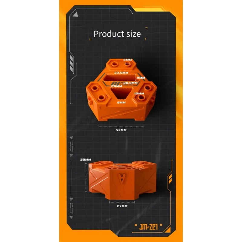 EYFL-JAKEMY 54-In-1 Industrial Tool Set - Carbon Steel Screwdriver Magnetizer/Demagnetizer JM-Z21 With Rotating Base