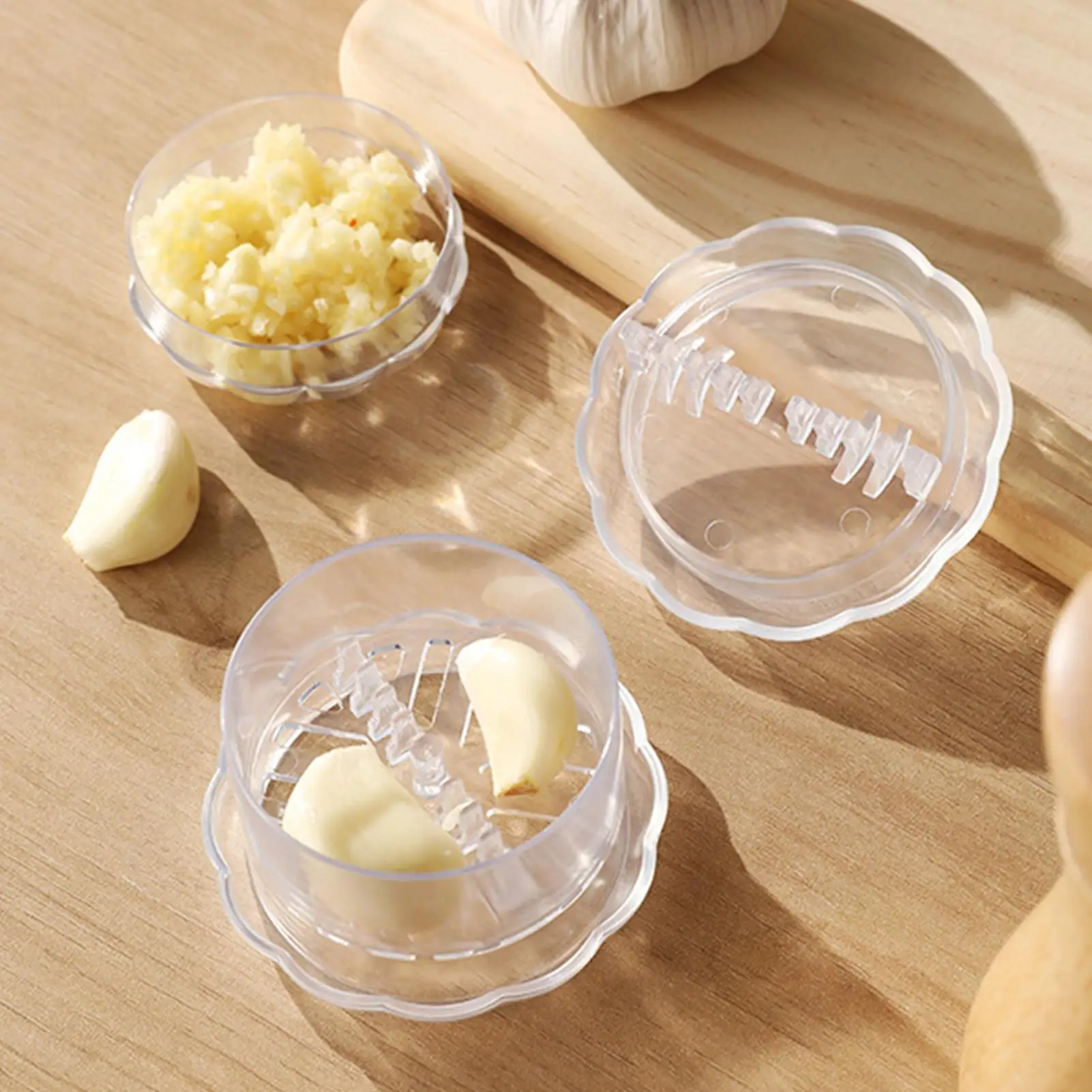 Manual Multifunctional Garlic Grinder Garlic Puree Paste Maker Ginger Crusher Garlic Mincer Chopper Kitchen Tool