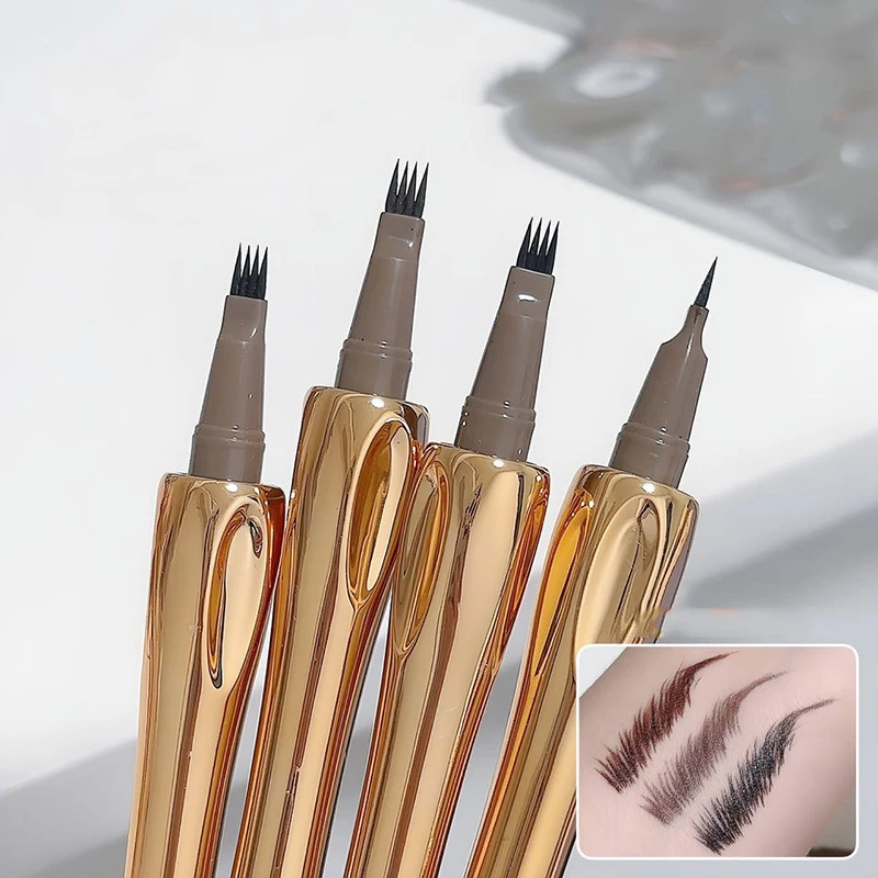 Ultra-fine 4 Point Eyebrow Pencil Wild Natural Non-smudge Eyebrow Tattoo Enhancer Tint Easy To Grip Liquid Brow Pen Korea Makeup