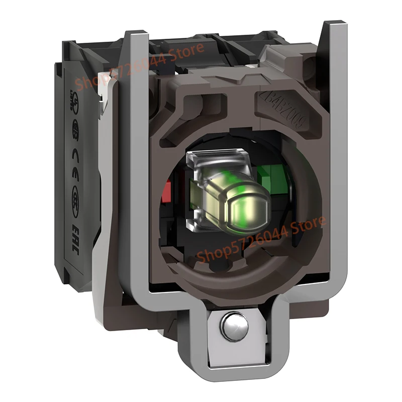 Schneider ZB4BW0M15 White button base with light - with LED 230-240V 1NO+1NC XB4 series base +LED module + contact module 220VAC
