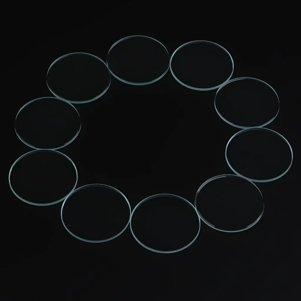Durable Watch Mineral Glass Flat Crystal 1mm Thick Replacement for Watch Case Repair