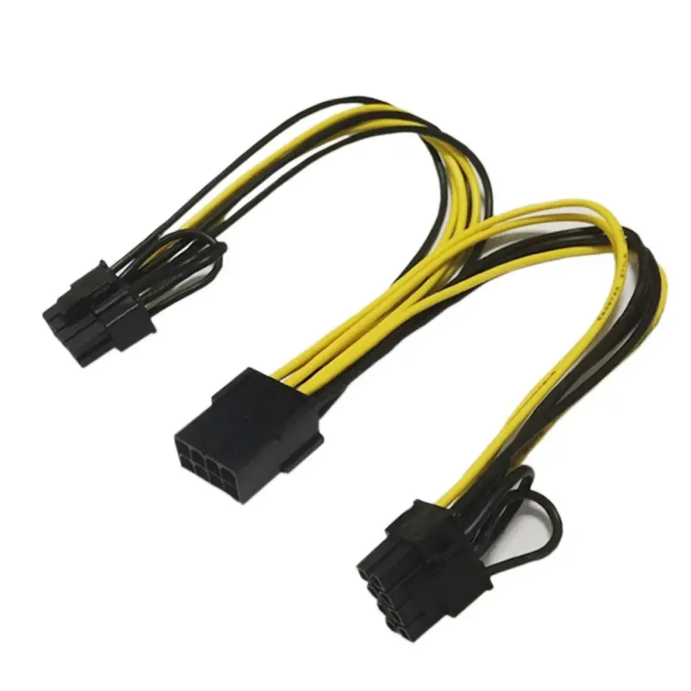 

line PCI-E Power Cable EPS CPU Extension Cable 8Pin to Dual 8Pin Graphics Card Cable GPU Splitter Cable 8Pin to Dual 6+2pin