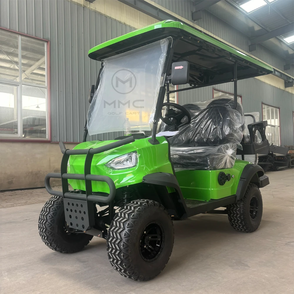 نوعية جيدة العلامة التجارية الجديدة عربات الغولف الكهربائية 4 عجلات عربة جولف صغيرة 48 فولت 72 فولت 5000 واط 4 مقاعد سريعة قابلة للطي عربة جولف #1