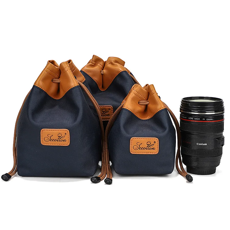 SLR camera lens bag storage bag cross-border shock-absorbing lens barrel digital camera inner bag