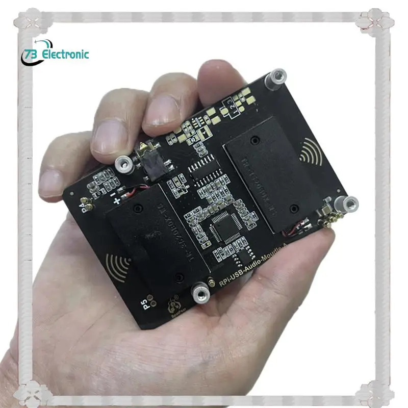 

24-часовая доставка USB-модуль аудио звуковой карты HAT для Raspberry Pi 5 с разъемом для наушников, зуммер, динамик для Rpi 5, замена Acce