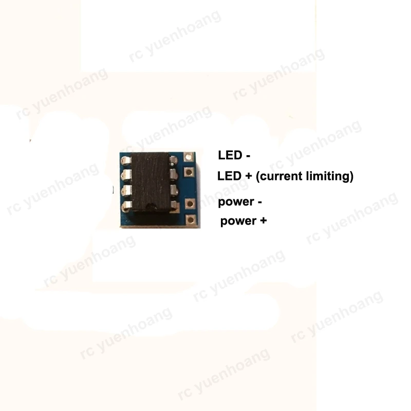 3PCS LED Strobe Light Flash Warning Lights Module Quick/Slow Flashing Control PCB Board 3V-15V Power Supply for DIY RC Aircraft