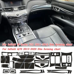 For Infiniti M25 M37 M45 M56 Q70 Self Adhesive Car Stickers Carbon Fiber Vinyl Car stickers and Decals Car Styling Accessories