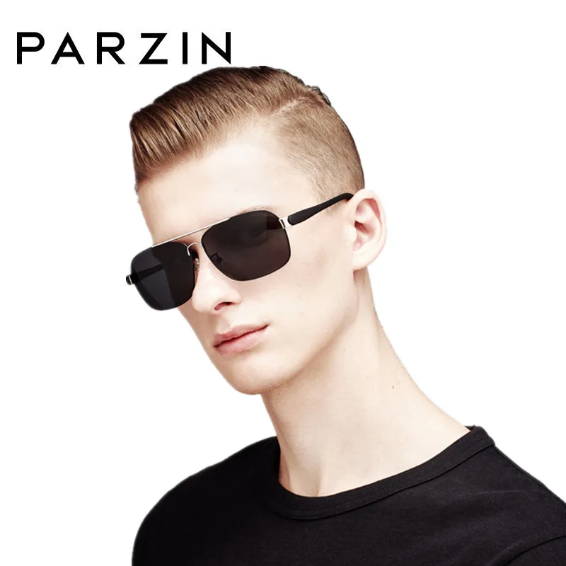 

PARZIN Men Polarized Sunglasses Male Sun Glasses UV Shades Driving Glasses Oculos De Sol Masculino With Case 8001