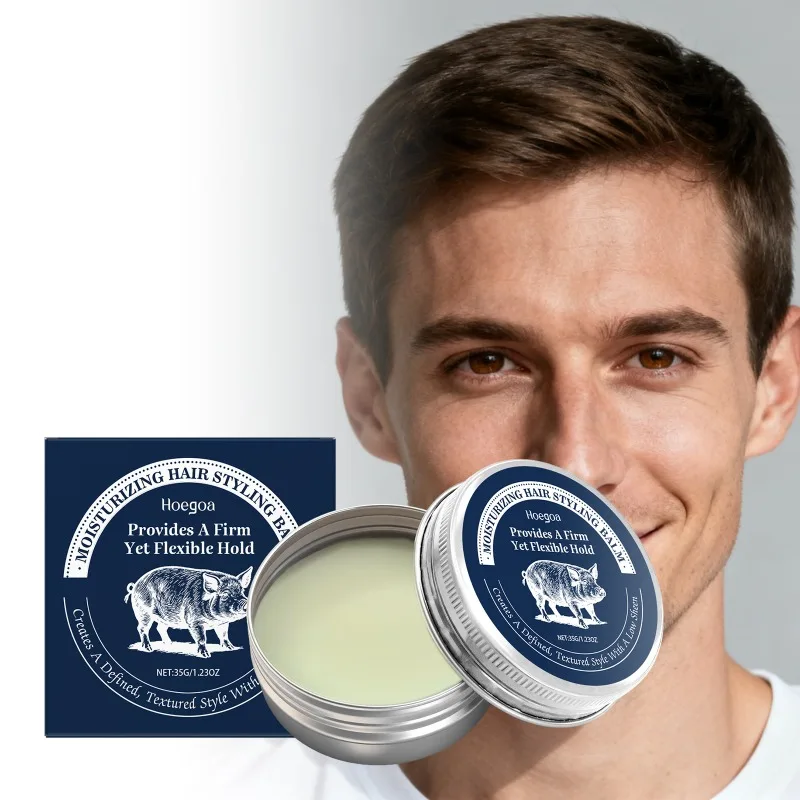 Moisturizing Hair Pomade Gentle Nourishing Formula Smooth Hold Hair Styling Wax Creates Voluminous Lush Hairstyle Long Lasting