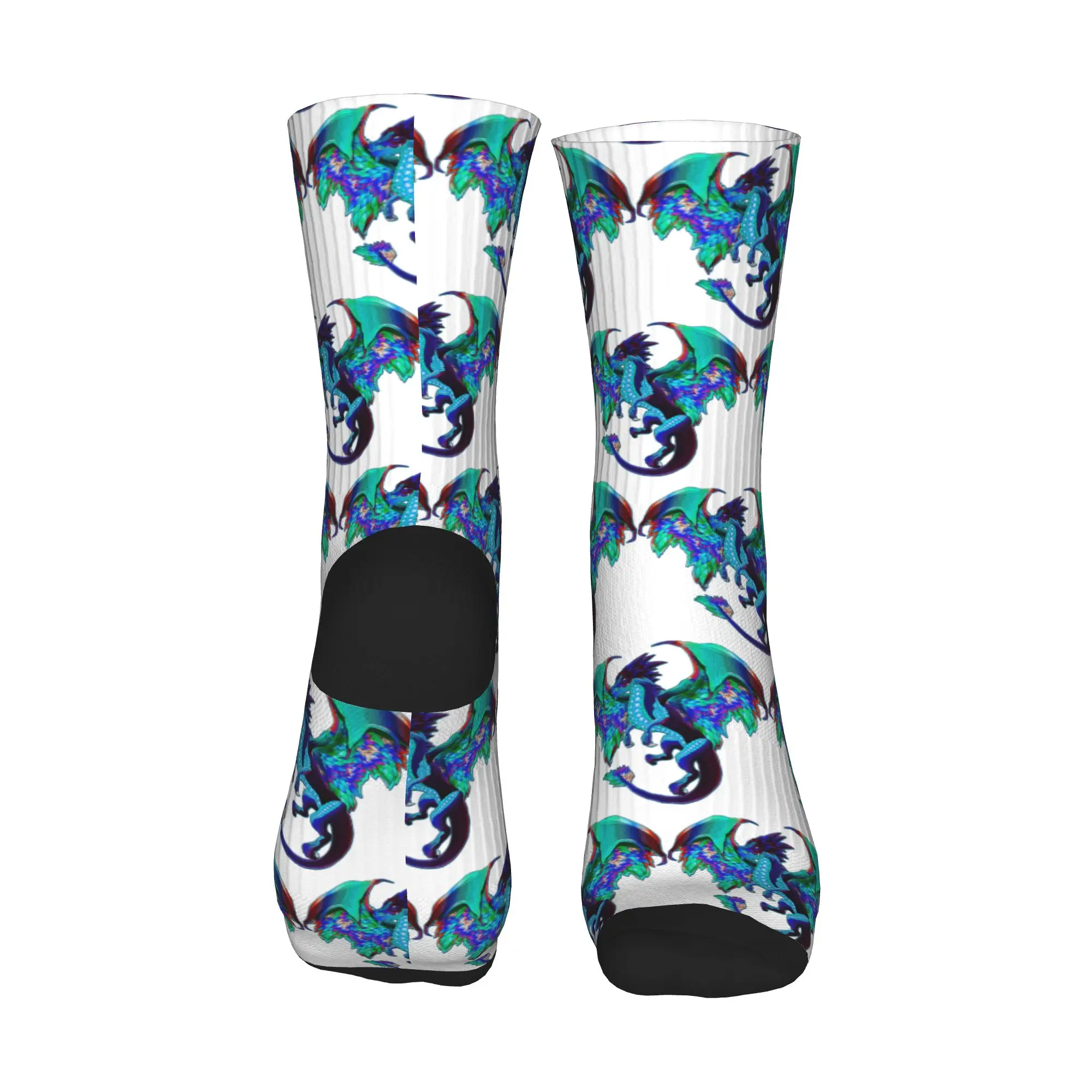 تخيل أنك التنين التنفس النار مع أجنحة الجوارب جوارب مضحكة الرجال تنفس تسلق الجوارب الشتاء المضادة للانزلاق الجوارب #3