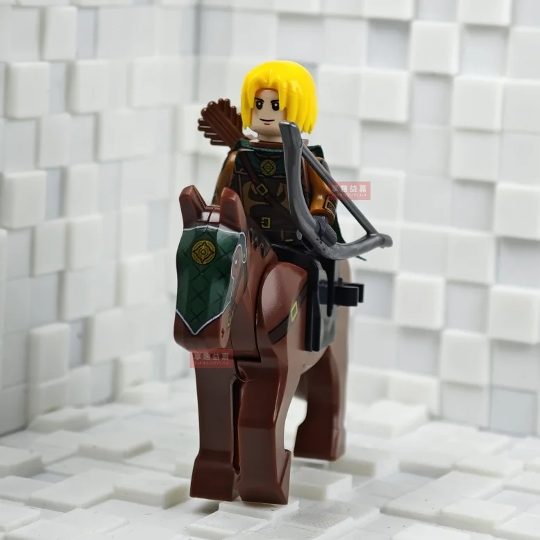 Battle Five Armies mit Schwert Rohan mit Pferd Bausteine Modell Ziegel Mini Action Spielzeug Figuren Spielzeug Geschenk für Kinder MOC