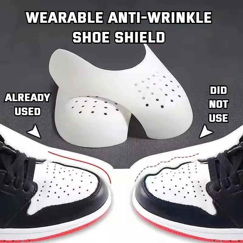 2 Pair Anti Crease Shoe Head Protector for Casual Sneaker Anti Wrinkle Shoe Toe Caps Support Stretcher Expander Shoes Protection