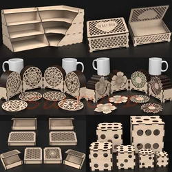 140+ 3D Laser Cut BOX Pallet Coaster Perpetual Calendar Nativity Bauble Svg Files Robin Reindeer Rocking Chair Wolf Wooden Box