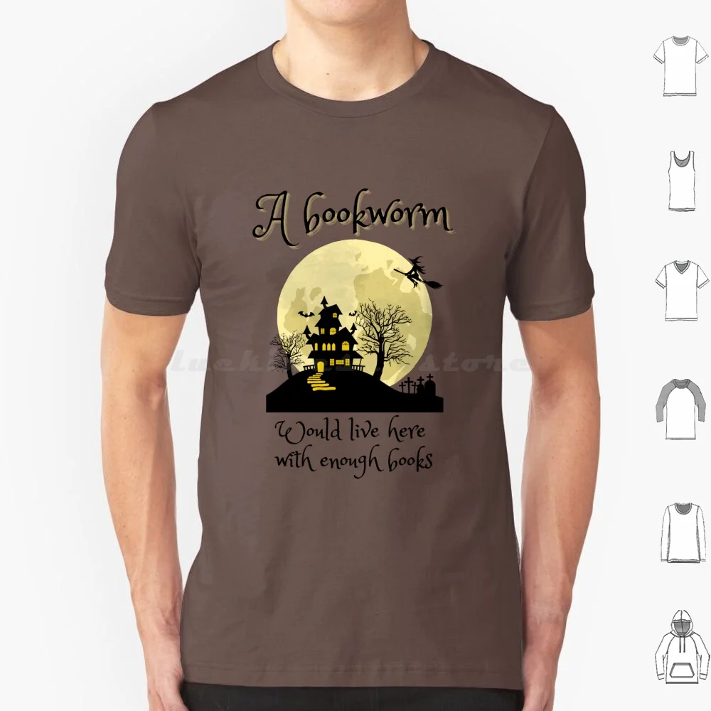 Bookworm Castle T Shirt 6xl Cotton Cool Tee Bookworm Bookaddict For Bookworms Collecting Books Reading Reader Bookish Design