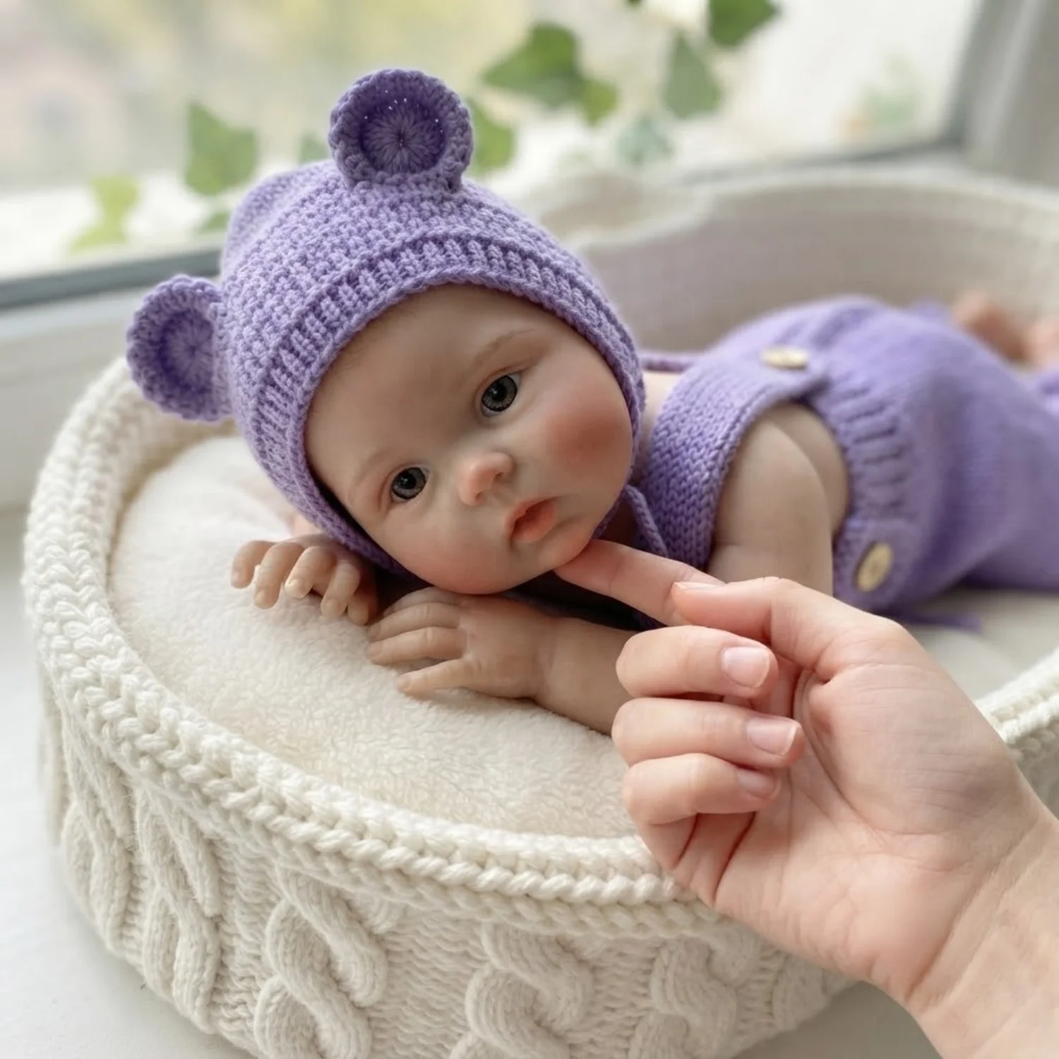 1 PC 45CM Cuddly Silicone Doll Open Mouth Washable Full Solid Silicone Reborn Doll Collectible Boneca Reborn Corpo De Silicone