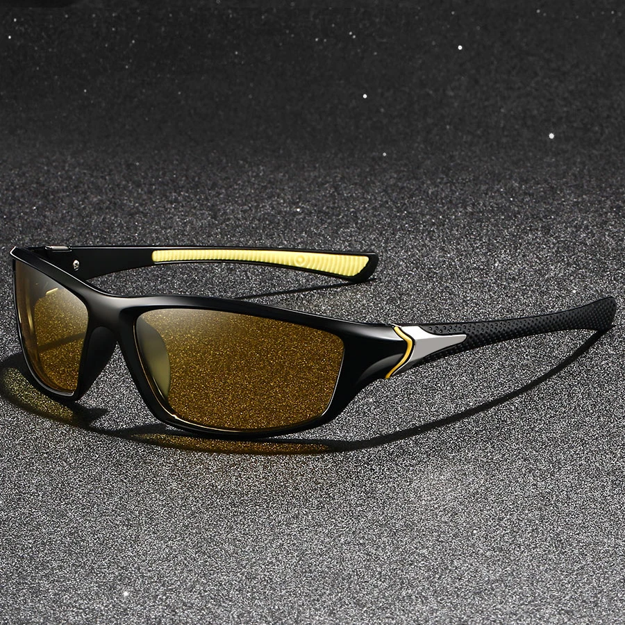 Fashion Vintage UV400 Sports Unisex Night Vision Glasses Reduce Visual Fatigue Lenses Anti reflective Outdoor safety Goggles