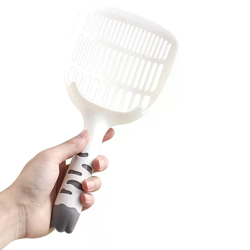 Cat Litter Scoop Plastic Cat Litter Shovel With Base Self Cleaning Cat Litter Box Shovel Kitten Toilet Clean Tools Cat Supplies