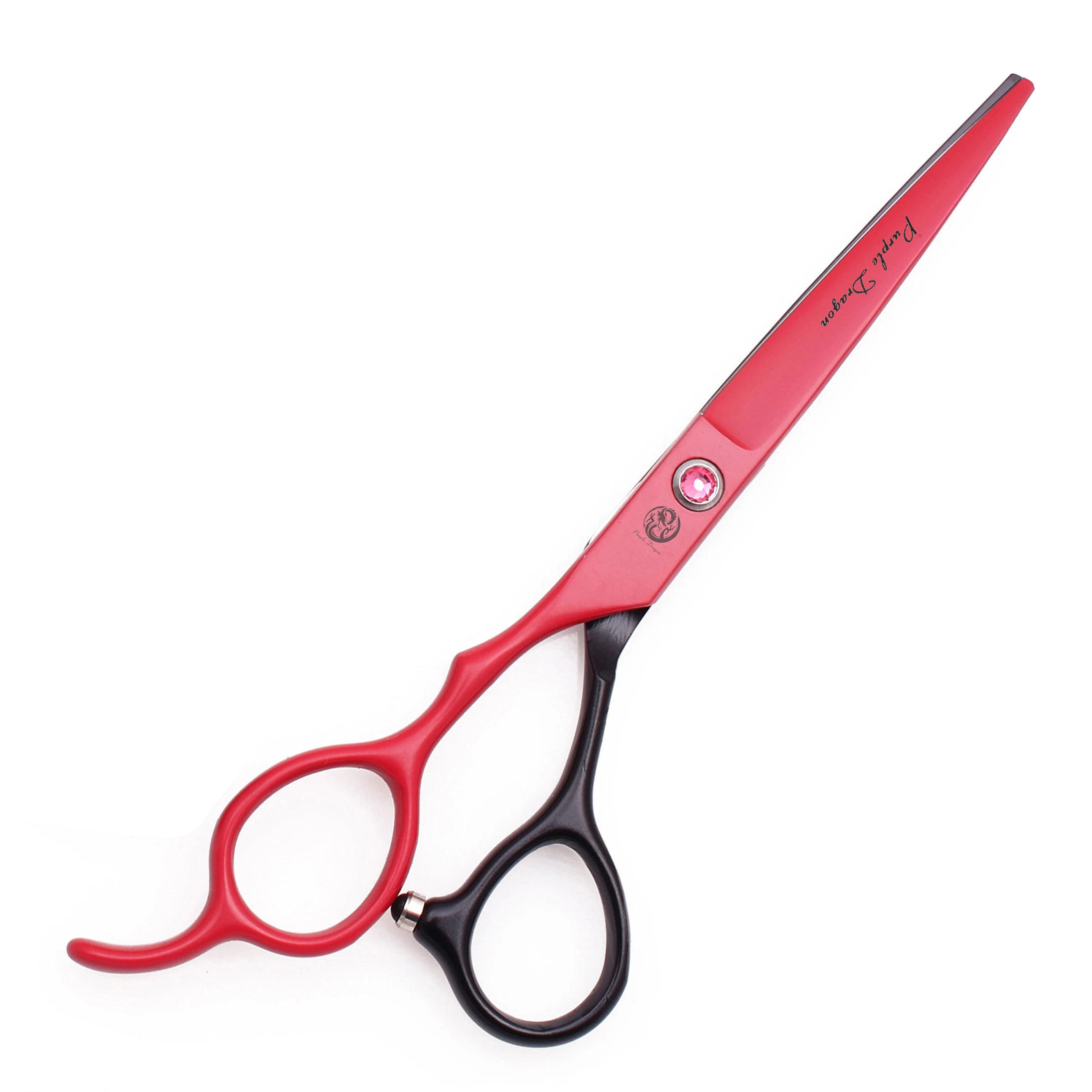 Friseurschere für Linkshänder 5,5" 6" Edelstahl 1 Stück Haarschere Rot Haarschneideschere Friseursalon Ausdünnungsschere Z8001 – Detail 9