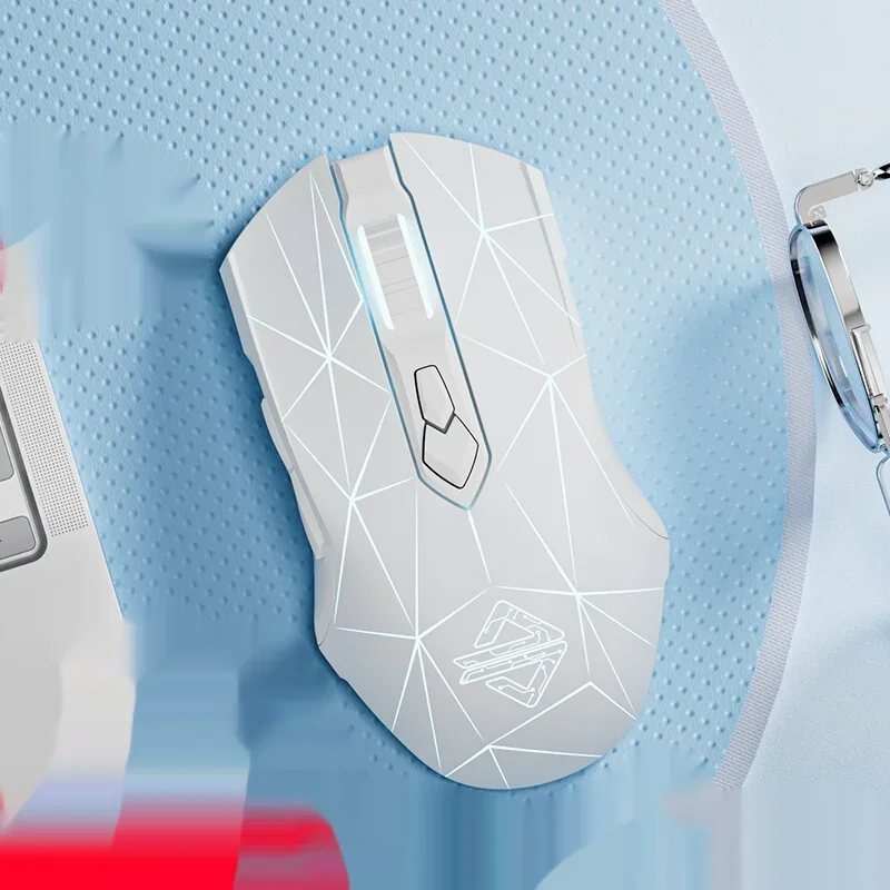 Aj52 Pro 2.4g bezprzewodowa mysz do gier akumulatorowa gra Bluetooth dedykowana mechaniczna cicha edycja e-sportowa mysz komputerowa prezent