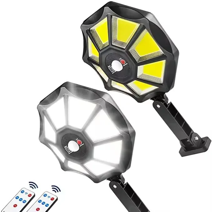 ZB-168A/ZB-168B Solar Motion Sensor Light, 168LED/COB, Remote Control, 3 Modes, Waterproof for Garden/Patio/Pathway