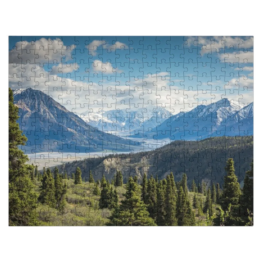 Forest Mountains River National Park Nature Photography Wall Art Jigsaw Puzzle Puzzle in legno per adulti Puzze in legno per adulti