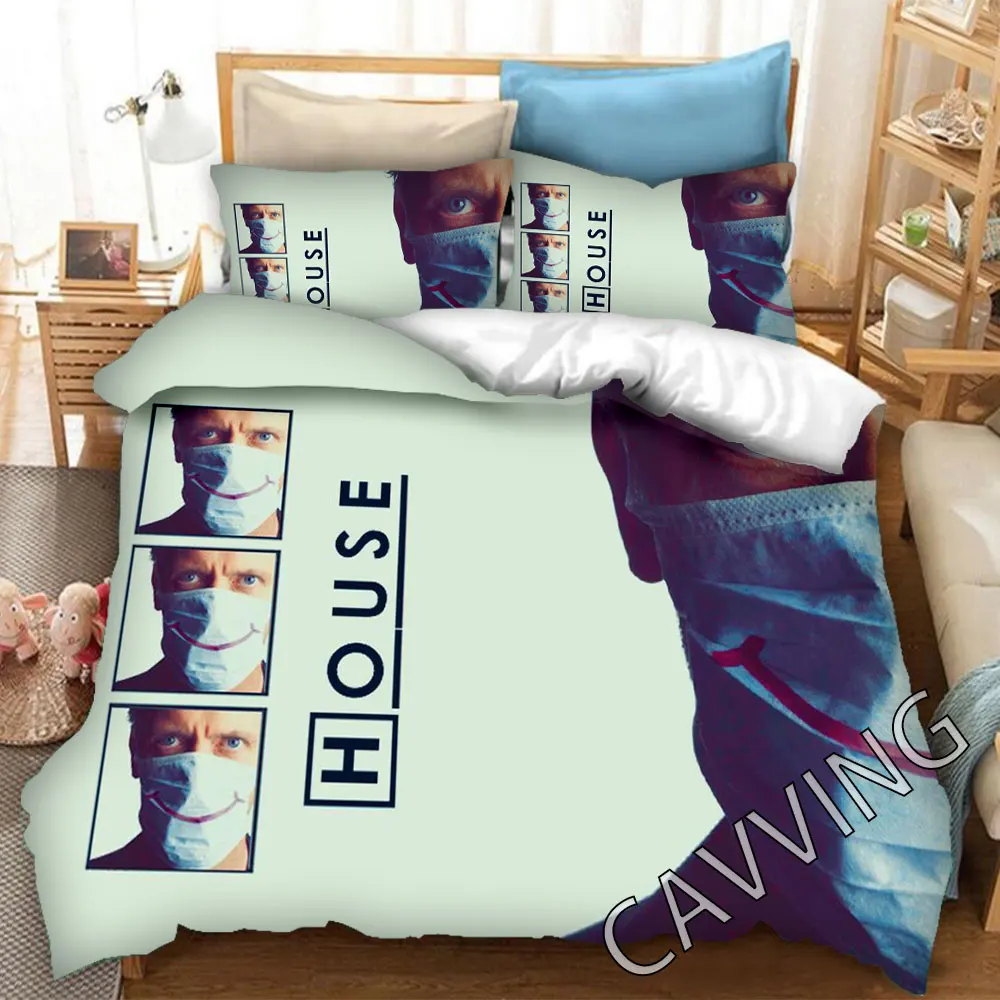 House M.D 3D Printed Bedding Set Duvet Covers & Pillow Cases Comforter Quilt Cover (US/EU/AU Sizes)  J04