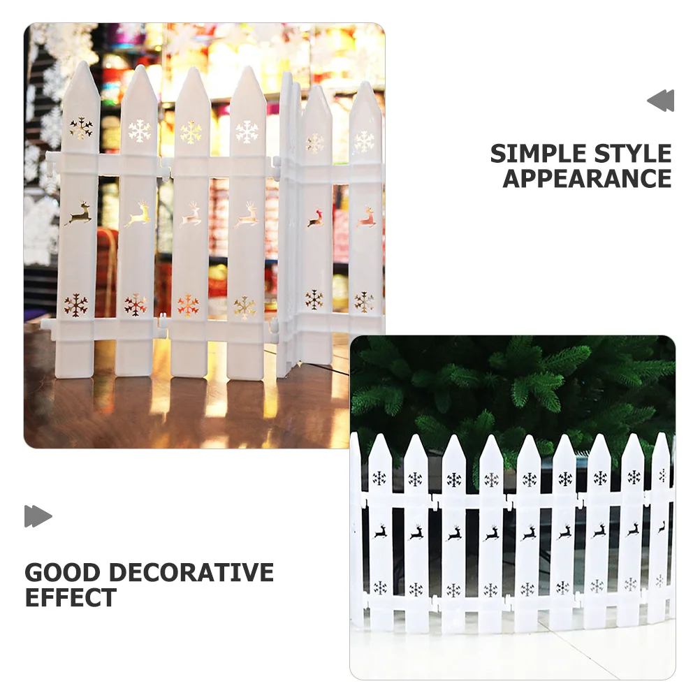 

20 Pcs Outdoor Fence Adornment Tree Small Fencing White Party Decorations Garden Border