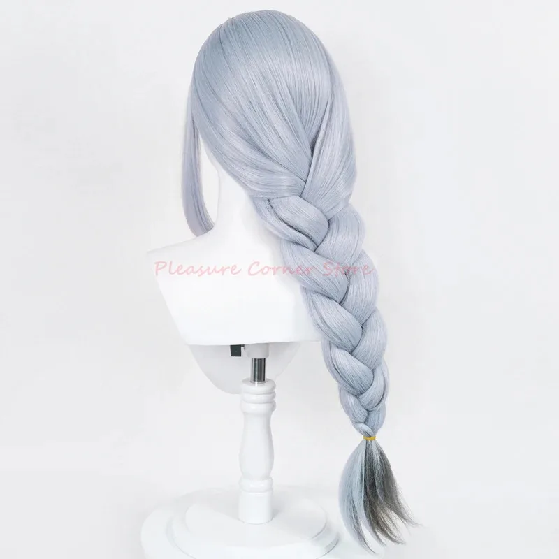 Genshin Impact Gradient Color Twist Braid Simulation Scalp Cosplay Costume Party Prop Shenhe Wigr,7;k'2.s;9,