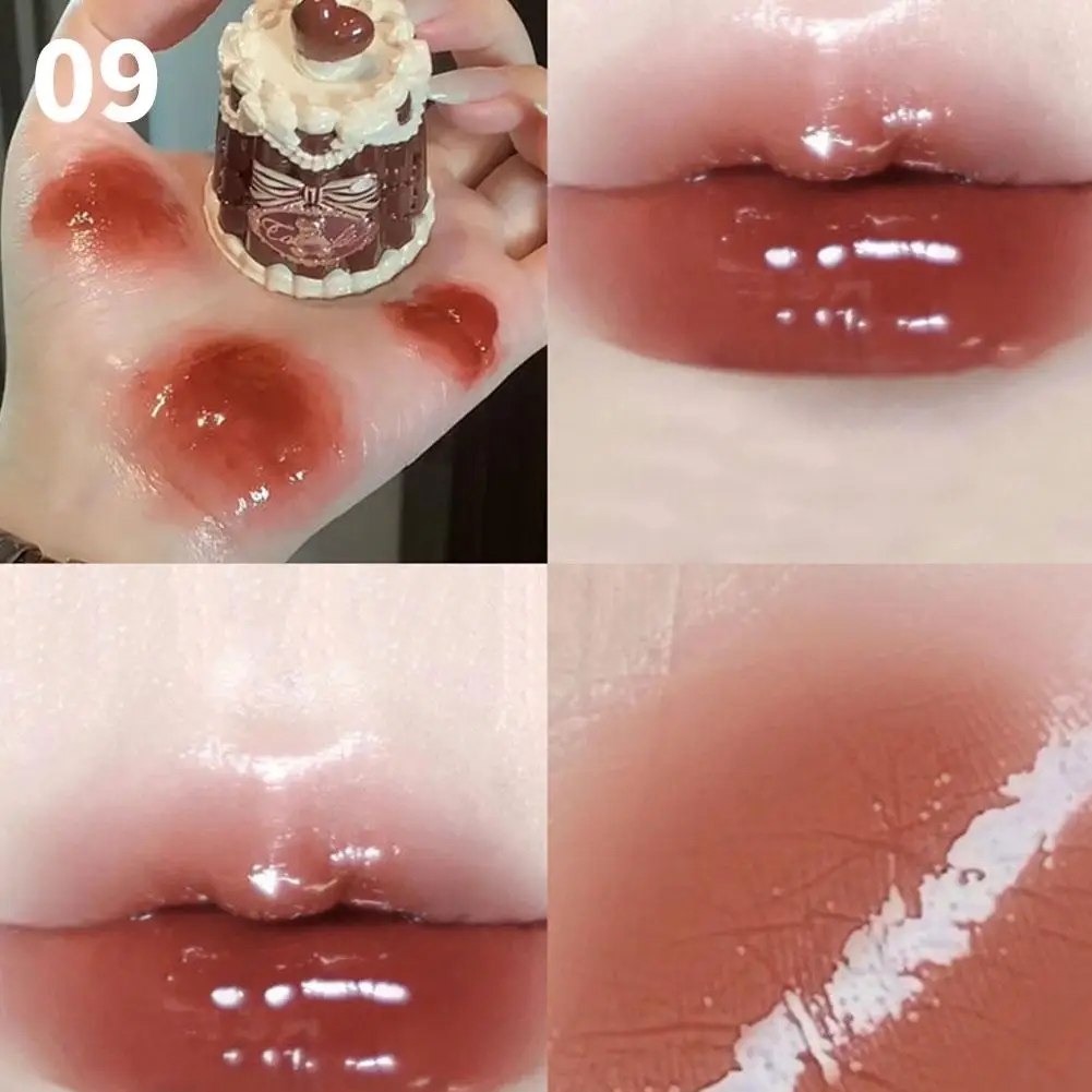 Rivestimento di bellezza Gelatina per labbra Trucco Idratazione a lunga durata Rossetto Collezione Sweetie Bear Cosmetici Carino con pennello Lucidalabbra solido