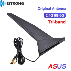 Original asus wifi 2t2r antena tri-band 2.4g 5g 6g impulsionador para rog z390 z490 x570 b460 b360 placa de rede roteador placa-mãe pc 8 principais vendas roteador gamer asus - №3