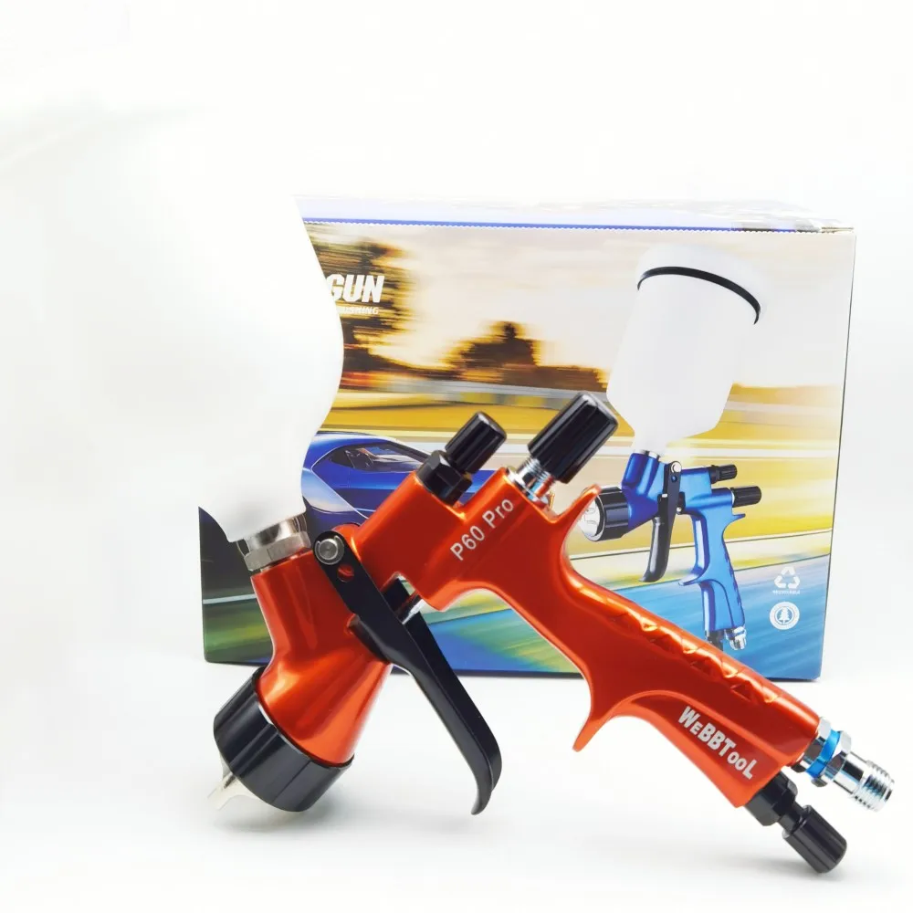 P60 Pro High Quality Car Spray Paint Gun 1.3 Nozzle Air Spray Gun Water-Based Paint Varnish Paint Spray Gun