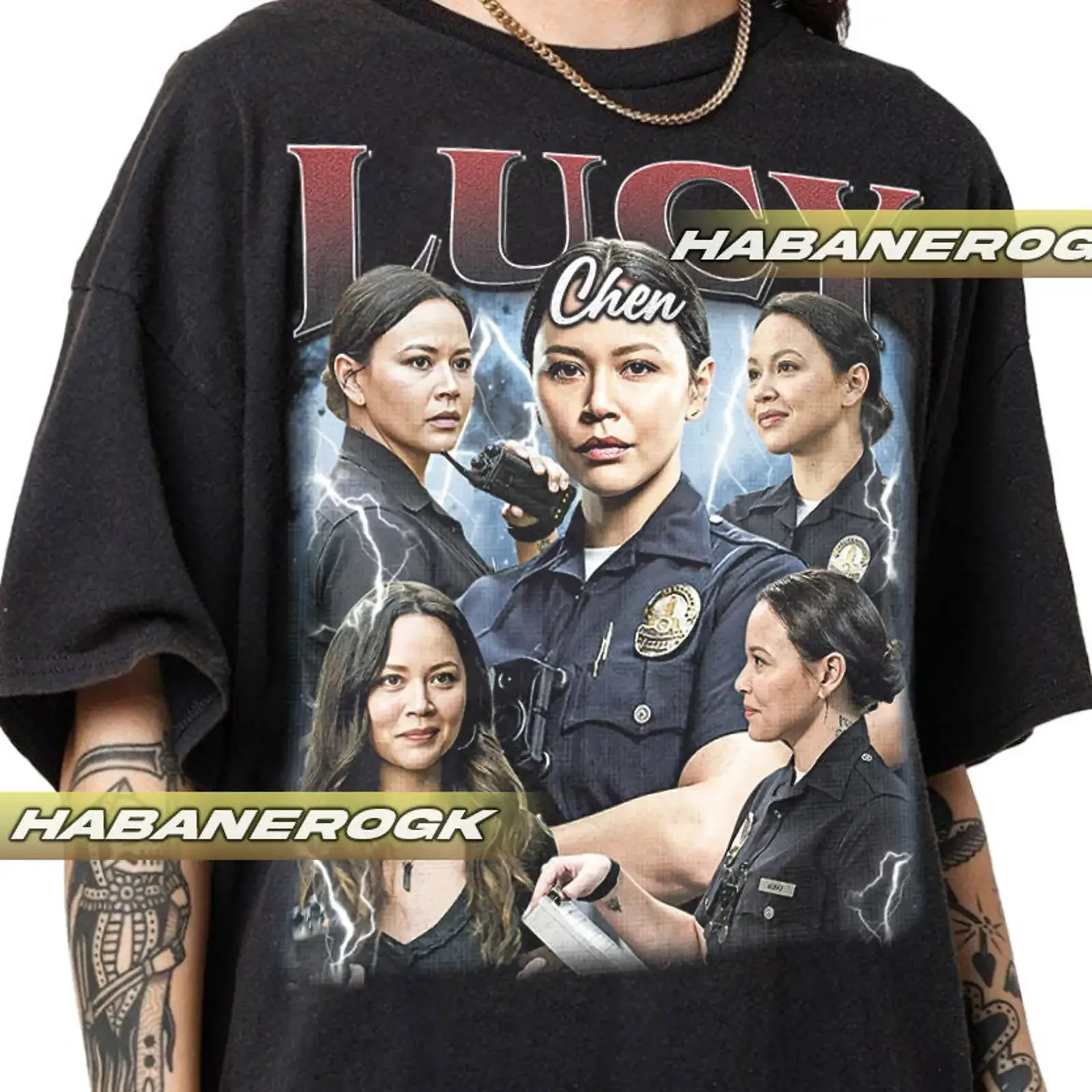 Limited Lucy Chen Vintage T Shirt For Women and Man  vintage Washed Slightly designer clothes graphic Comfortable Stylish