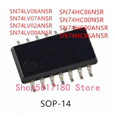 

SN74LV08ANSR SN74LV07ANSR SN74LV02ANSR SN74LV00ANSR SN74HC86NSR SN74HC00NSR SN74HC00ANSR SN74HC86ANSR IC, 10 шт.