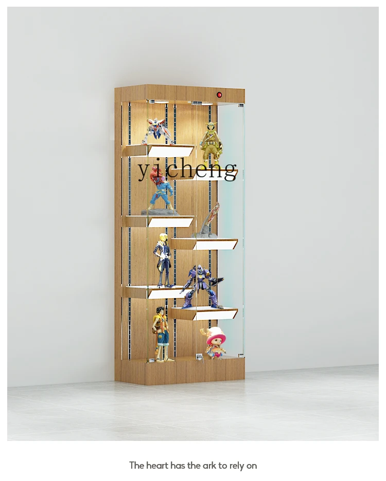 

LXC Lego Toy Display Cabinet Glass Figurine Display Cabinet Anime Model Cabinet Medal Product Display Shelf