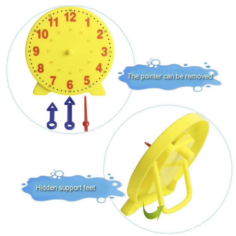 Kinder Montessori Uhr Pädagogisches Spielzeug Stunde Minute Sekunde Erkenntnis Passenden Puzzle Spielzeug Kinder Frühen Vorschul Lehrmittel – Detail 17