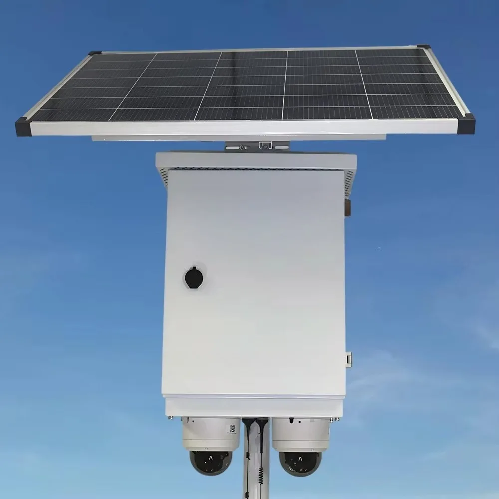 CCTV 24 Hour Recording Outdoor WiFi Motion Detect Two-Way Audio Night Vision Solar Powered Security Camera System