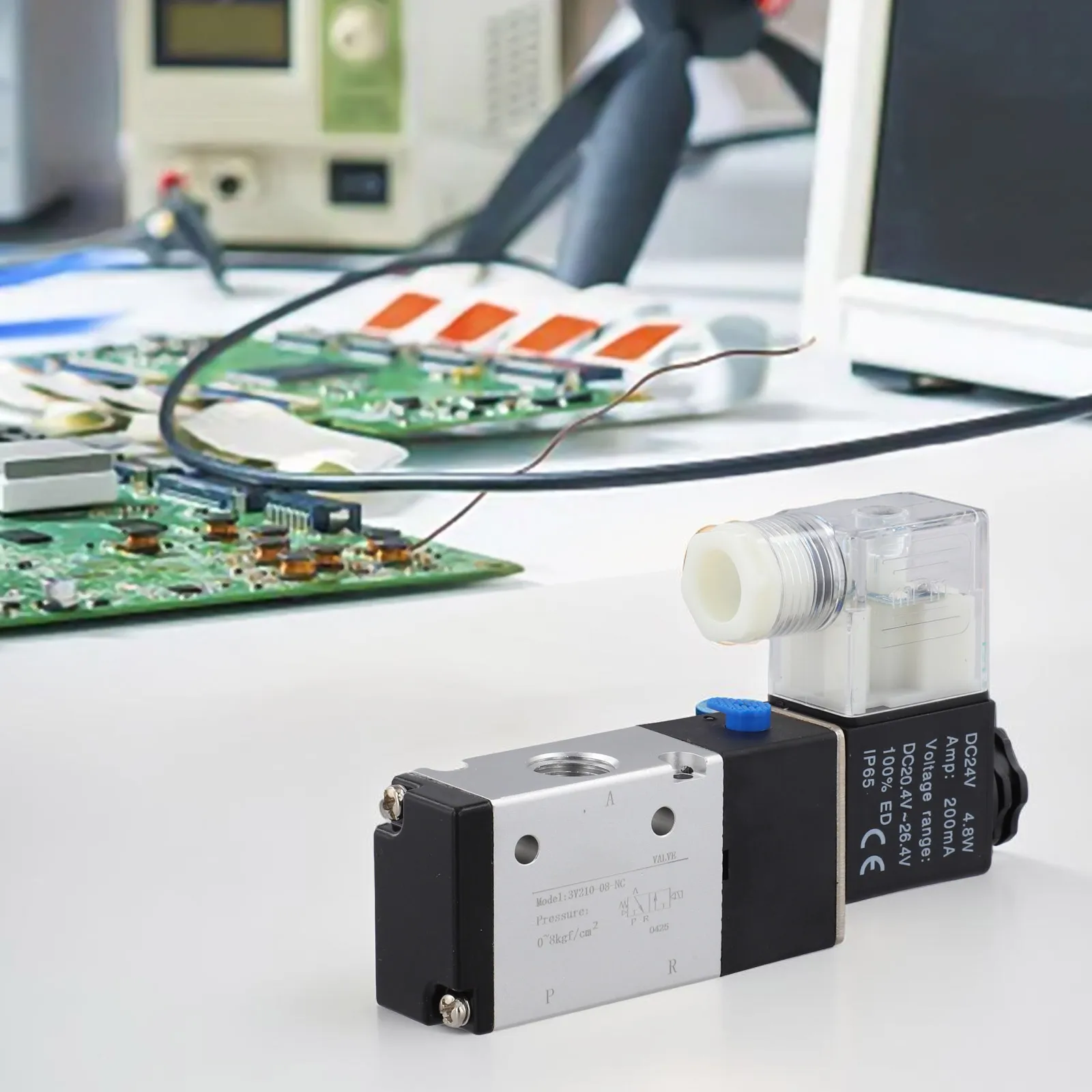 Pneumatics Simplified with the Airtac Three Way Two Position Valves Designed to Operate on a Standard Voltage of Twenty Four