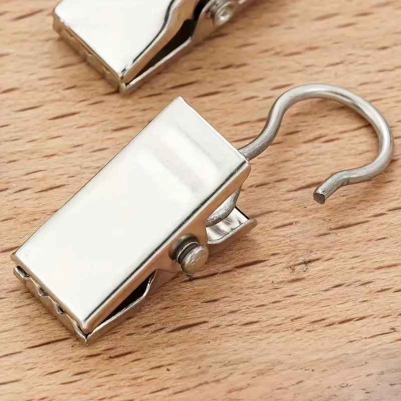 87 pcs Open-End Curtain Clips, Rust Resistant Metal for Small Item Hanging, Strong Secure Grip great for Small Item Hanging