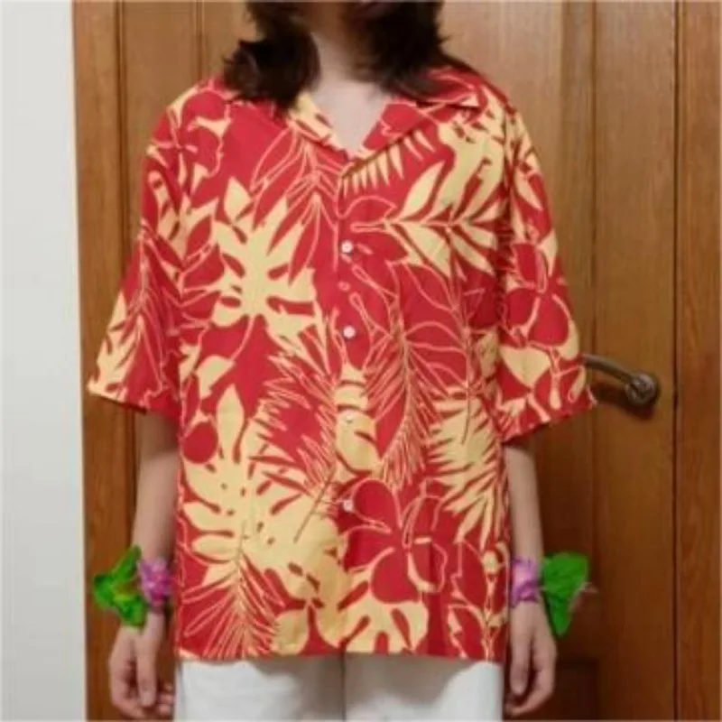 

Women Shirt Short-sleeved Korean Fashion Popular Floral Couple Streetwear All-match Classic Summer Harajuku Loose Fit Daily Chic