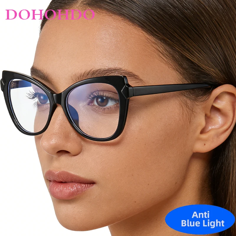 

New Trendy Optical Retro Cat Eye Glasses Women Men Design Brand Anti-Blue Light Computer Reading Optical Eyewear Unisex Очки