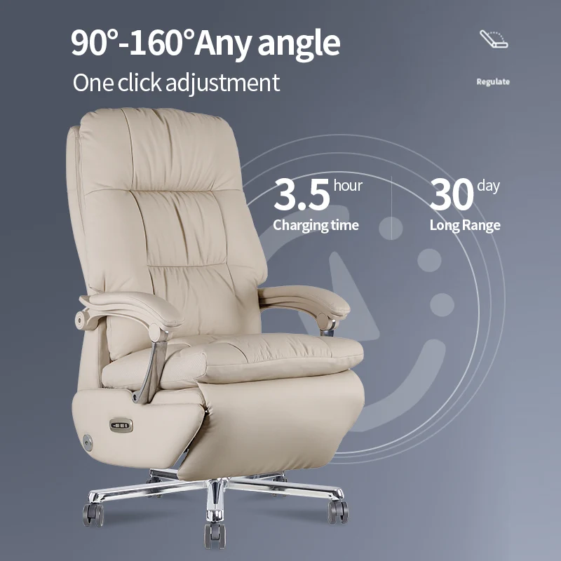 2026 Super Comfortable And Spacious Single Boss Chair Office Game Chair Electric Adjustable Sofa