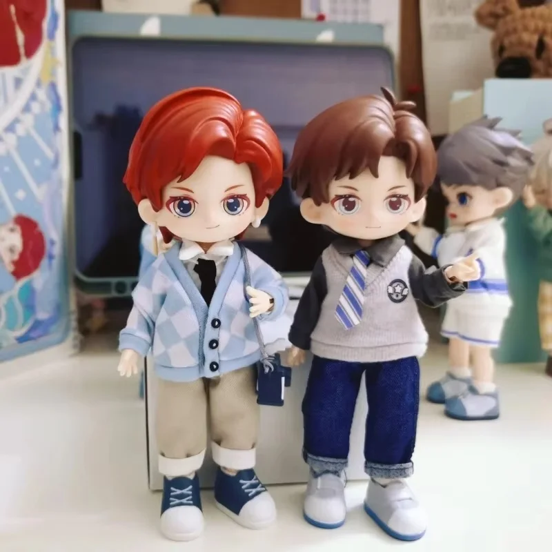 أنيمي بيتسون ذكر زميل الدراسة سلسلة صندوق أعمى صندوق غامض 1/12 Bjd Obtisu1 دمى Kawaii لطيف عمل الشكل جمع اللعب هدية
