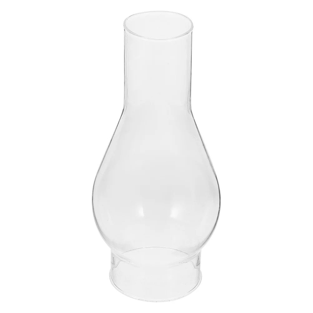 

Vintage Lamp Shade Oil Lamp Accessories Emergency Lighting Windproof Hurricane Glass Lampshade 16.5 by 7.6 Inch