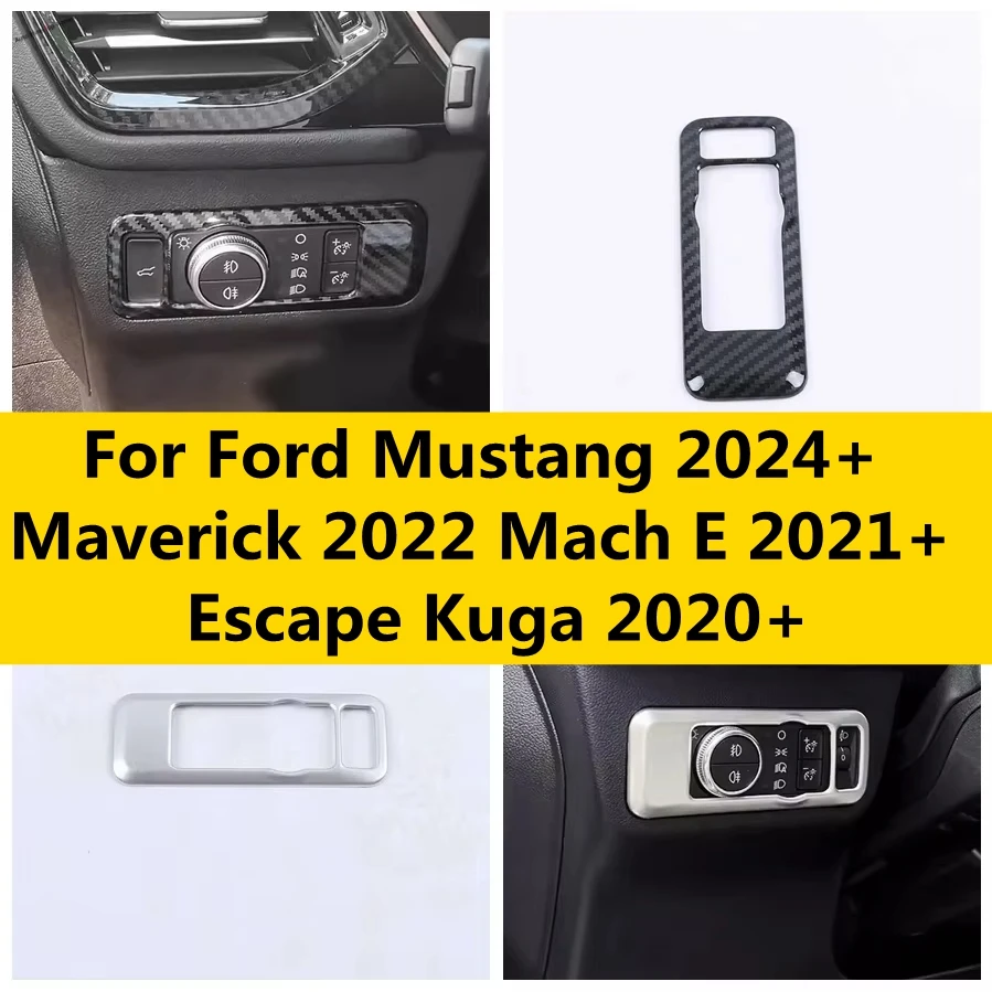 

Headlight Switch Button Cover Trim For Ford Mustang 2024 Maverick 2022-2024 Mach E 2021 Escape Kuga 2020 - 2024 Car Accessories