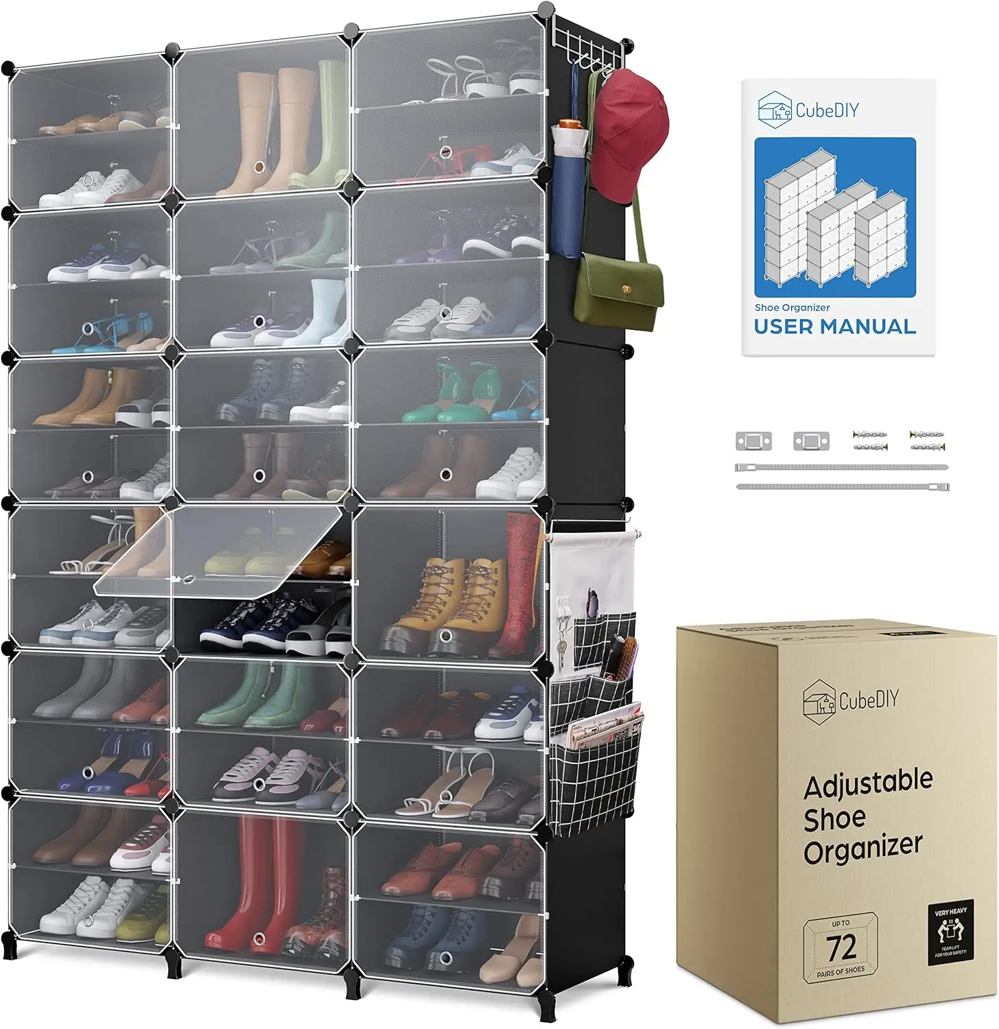 

Shoe Organizer Shoe Closet-Portable Closed Shoe Rack