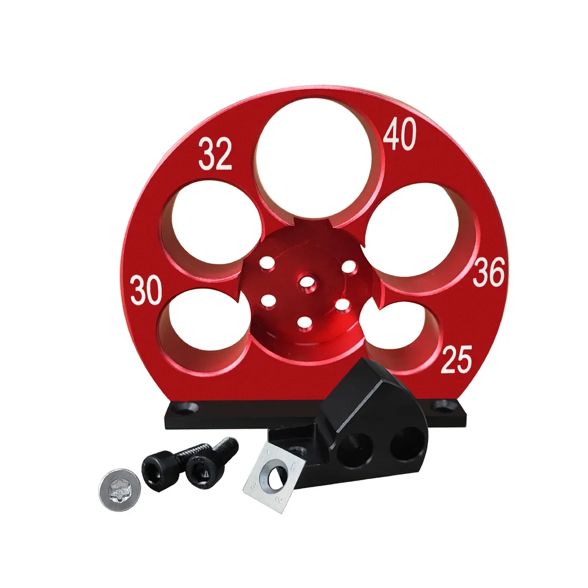 5-Holes 25-40mm Adjustable Dowel Maker Jig Dowel Cutter, Electric Drill Milling Dowel Cutter Round Rod Auxiliary Tool Wooden Rod