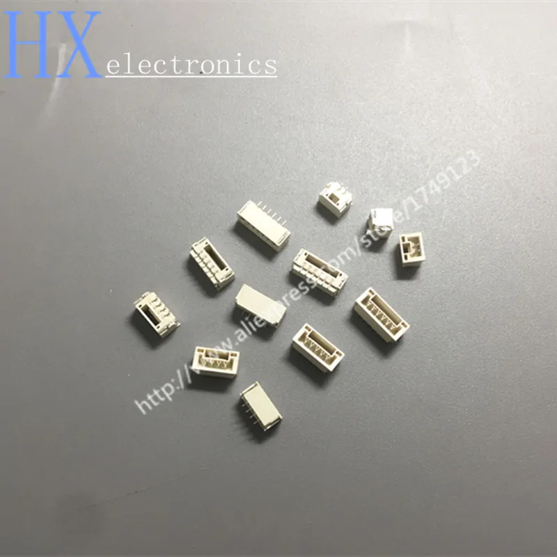 500PCS 1.25mm Locked GH Connector Horizontal/Vertical Sticker 2P3P4P5P6P8P Patch SMT JST